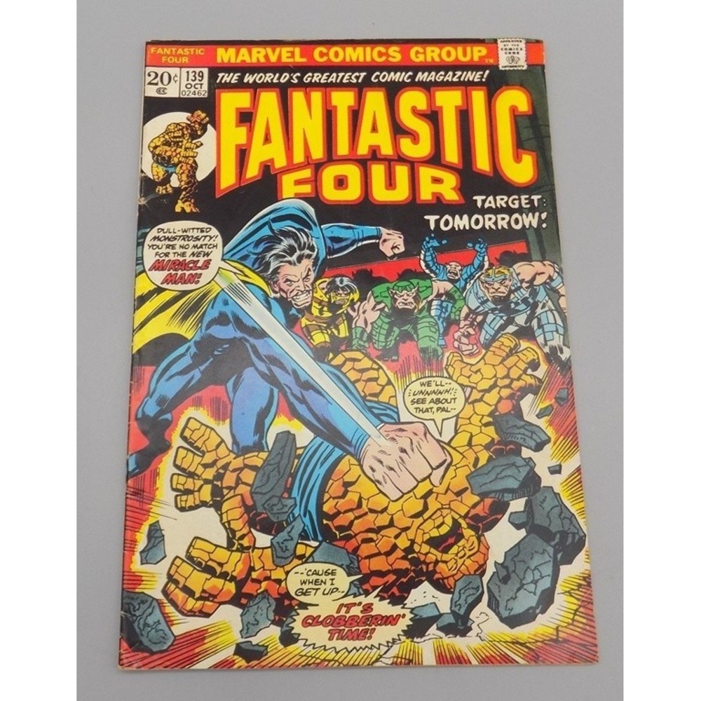 Marvel Fantastic Four Comic # 139 Target Tomorrow Miracle Man Bronze Age 1973